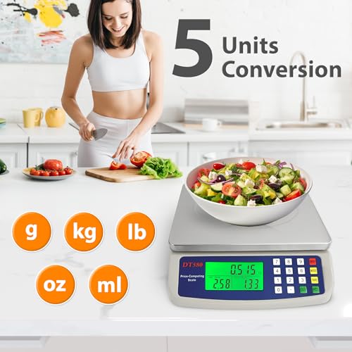 Large Digital Kitchen Scale 40kg (Gray 40kg)