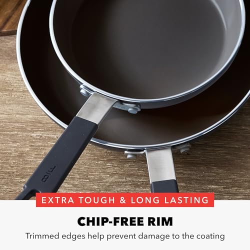 x Bobby Flay 2 Piece (8" and 10" Frying Pan Skillet Set / Black)