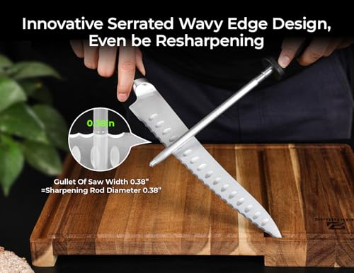 Resharpenable Bread Knife for Homemade Bread (10")