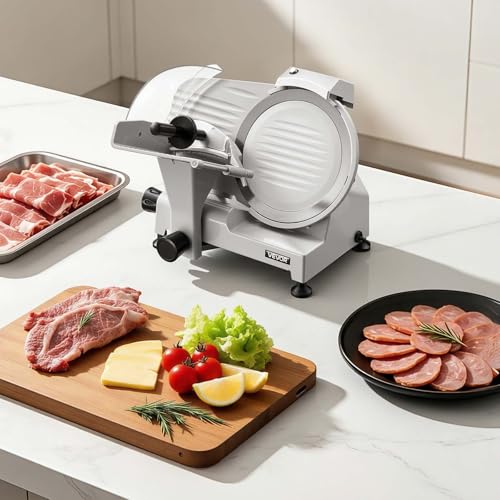 Commercial Meat Slicer 10" Electric Food Frozen Deli Slicers 300W (10 inch)