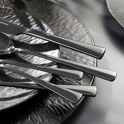 18 10 Flatware set for 8 (Black / 40-Piece)