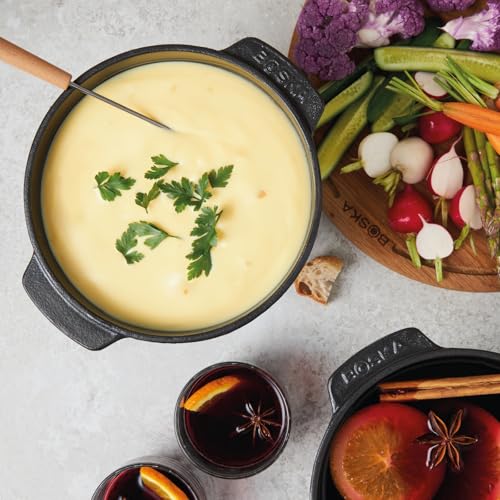 Cast Iron Fondue Set Party Pro