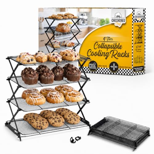 Collapsible Cooling Racks (2/3/4-Tier Adjustable / 4-Tier Collapsible)