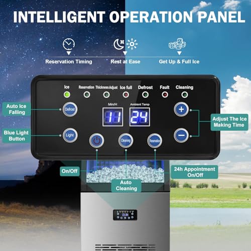 Commercial Ice Maker Machine (150Lbs/24H)