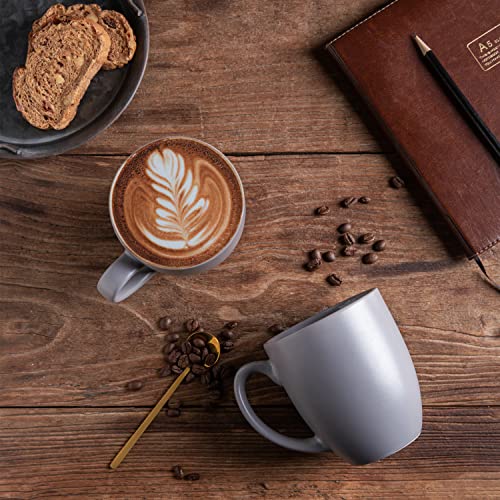 16 oz Coffee Mugs Set of 6 (Matte Gray)