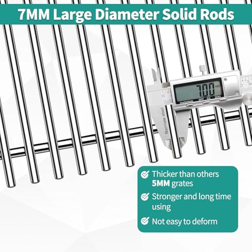 18 7 8" 304 Stainless Steel Grill Grates for Weber Genesis ii E (18 7/8" Genesis ii 600)