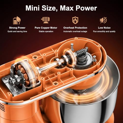 4QT Electric Stand Mixer (Orange)
