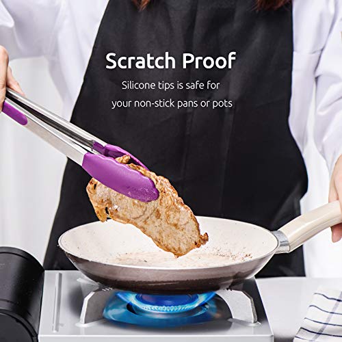 Kitchen Tongs for Cooking ((05) Purple)