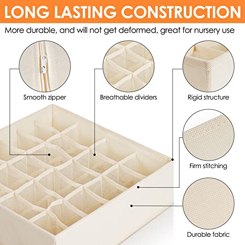 6 Pack Sock Underwear Drawer Organizer Dividers (6 Count)