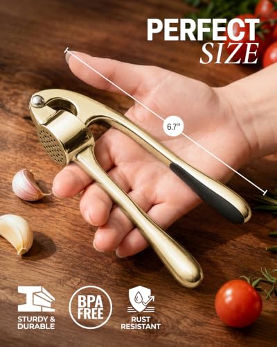 Premium Garlic Press with Soft