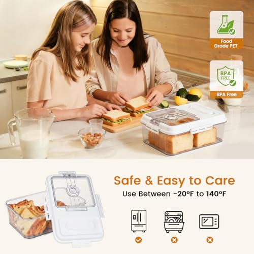 Bread Box for Homemade Bread for Kitchen Counter Airtight