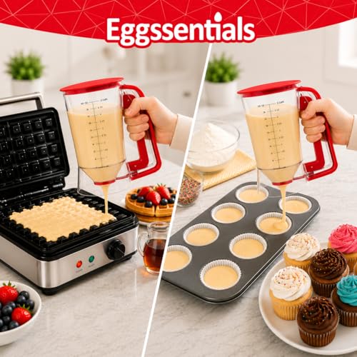 Pancake dispenser (Red / 5 Cup Capacity)