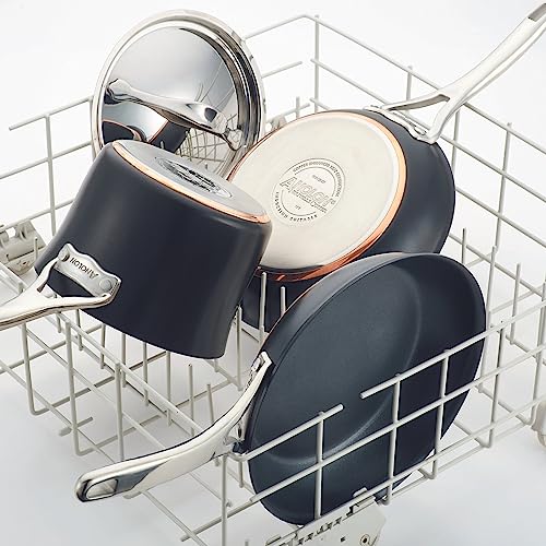 83874 Nouvelle Copper Hard Anodized Nonstick Cookware Set (Cookware Set (11 Piece) / Onyx)