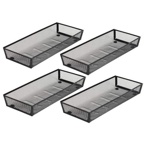 Silverware Drawer Organizer (15*6-4P-Black)