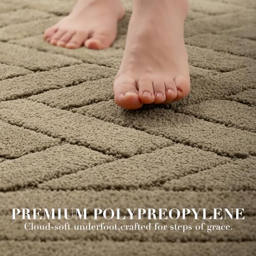 Kitchen Runner Rug (Tan / 20"x48")