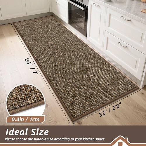 Kitchen Runner Rugs 32"x84" (Brown / 32" X 84" (Rectangular))