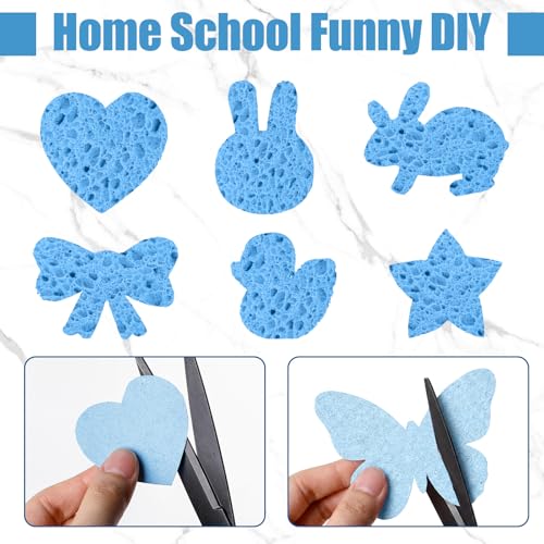48 Pcs Sponges Bulk Sponges Kitchen Compressed Sponge (Blue)