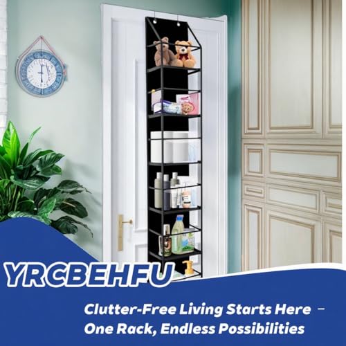 6 Tier Over The Door Hanging Organizer (Black)