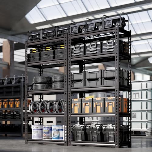 5 Tier Heavy Duty Garage Shelving (5T 28" W x 12" D x 60''H)