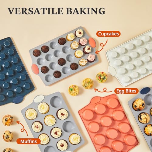 Ceramic Muffin Pan (Cream / 12 Cup Muffin Pan (2 pack))