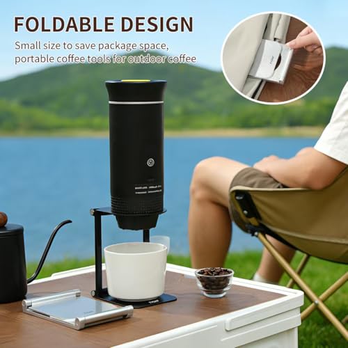 Pour Over Coffee Maker Stand (Black / Round)
