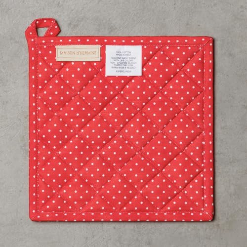 Pot Holders 100% Cotton Potholders (006 - Vintage Floral / 8" x 8" (Pot Holder Pack of 1))