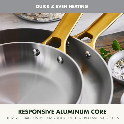 Stainless Steel Tri (10" & 12" Frying Pan Skillet Set / Stainless Steel)