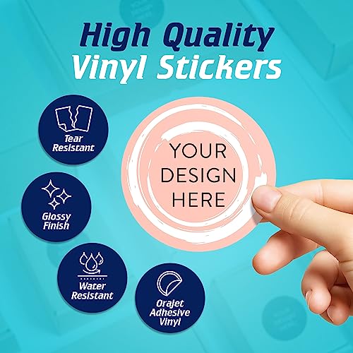 Custom Vinyl Stickers Your Image (100 Count)