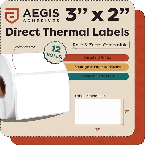 3x2 inch Thermal Labels (3" X 2")