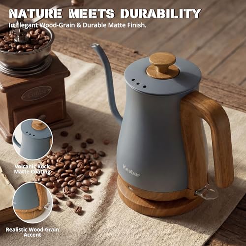 Gooseneck Electric Kettle (Blue Gray / 0.8 Quarts)