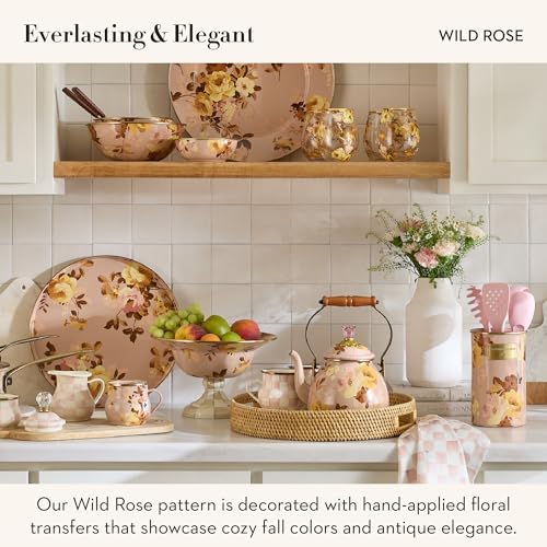 Enamel Abundant Bowl (Mauve Wild Rose)