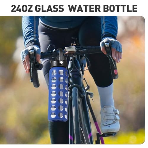 Glass Water Bottle (Bule / 24 Ounces)