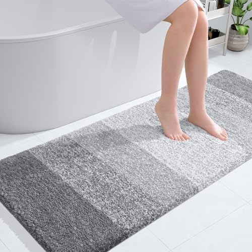 Large Bathroom Rugs 50x30 (50" X 30" / Light Grey)
