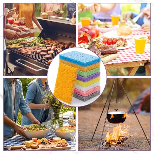 504 Pcs Sponges Bulk Sponges Kitchen Compressed Sponge (Multicolor)