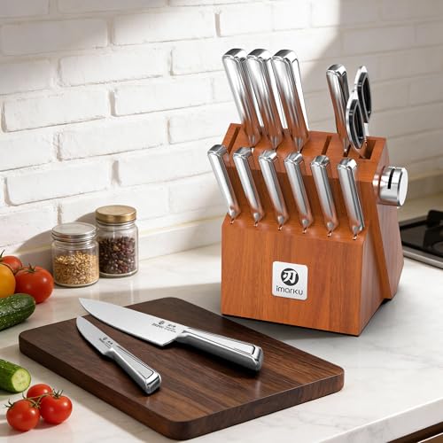 Gyutou Knife Set (Silver/Brown)