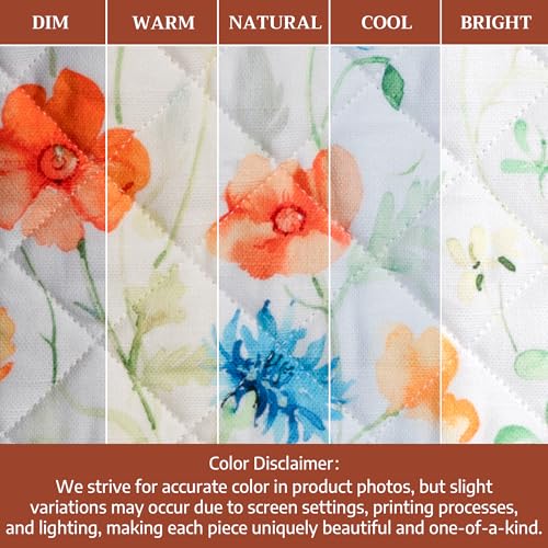 Maison d'Hermine Oven Gloves 100% Cotton Oven Mitt (039 - Summer Whisper / 7.5" x 13" (Oven Mitt))