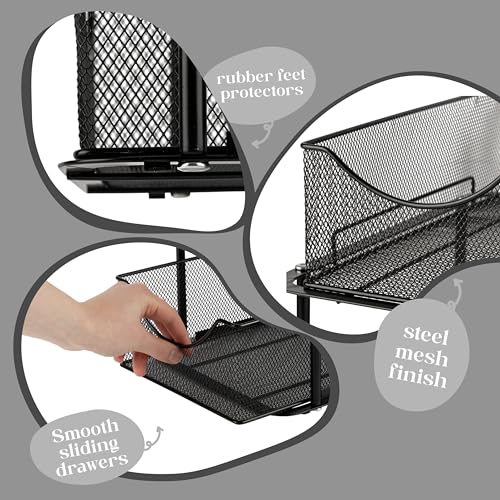 Pull Out Under Sink Organizer (1 Pack / Black)
