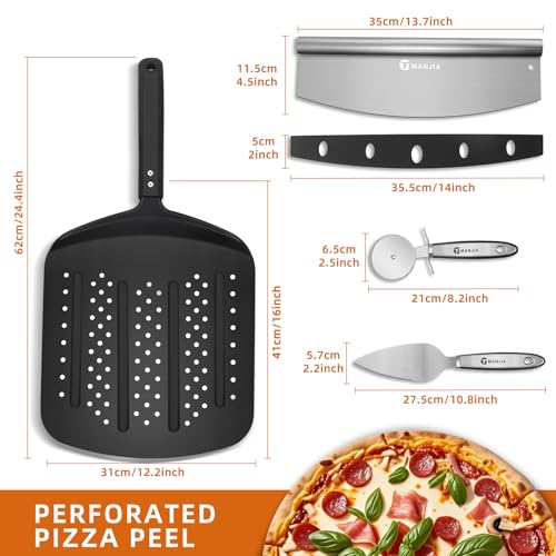 Perforated Pizza Peel Aluminum 12 Inch Non