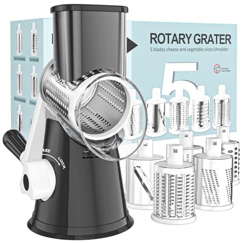 Rotary Cheese Grater Hand Crank Cheese Shredder