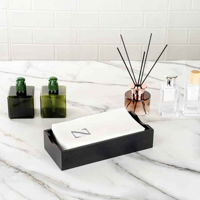 Luxenap 15.8 X 7.9 Inch Linen-Feel Guest Towels, 2000 Lettered Hand Towels - Silver Letter 'Z', Sans Serif Font, White Paper Dinner Napkins, airlaid, For Restrooms And Tables - Restaurantware