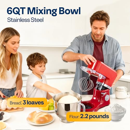 Stand Mixer with Dough Proofing (Smart Presets / Red)