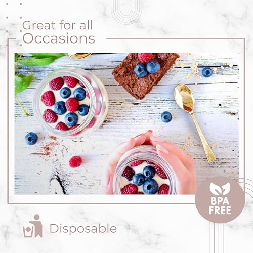 Mini Spoons for Desserts (Mini Gold Spoon)
