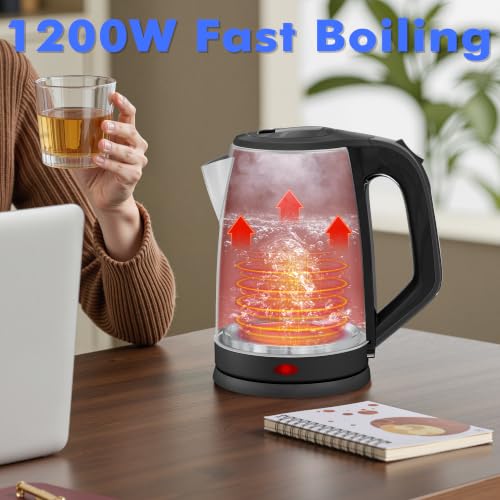 2.5L Large Electric Kettle (Black Silver)