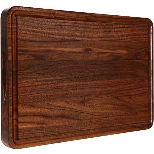 Walnut Wood Cutting Board 17x11 in Large Wooden Chopping Board (Edge Grain / 17"L x 11"W)