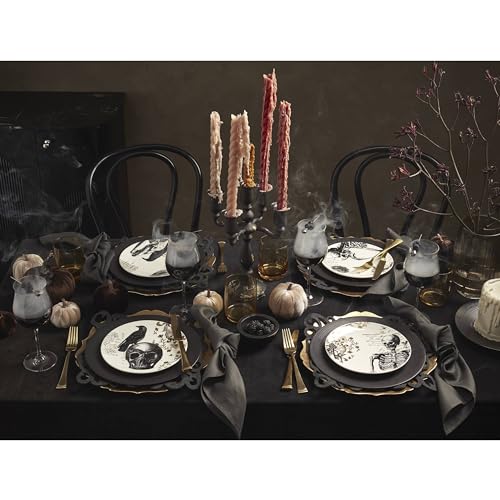 895246 Lx Collective Black Dinner Plates (6.30 LB / Dinner Plates, Set of 4)