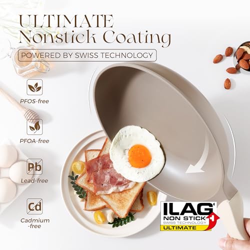 Nonstick Frying Pan (8 Inch / Natural Linen)