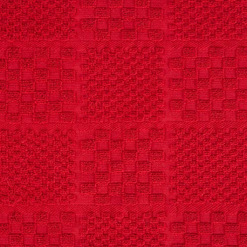 Quilted Cotton Terry Cloth Oven Mitt (Passion Red)