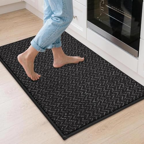 Kitchen Rugs Non (Black / 24"X 36")