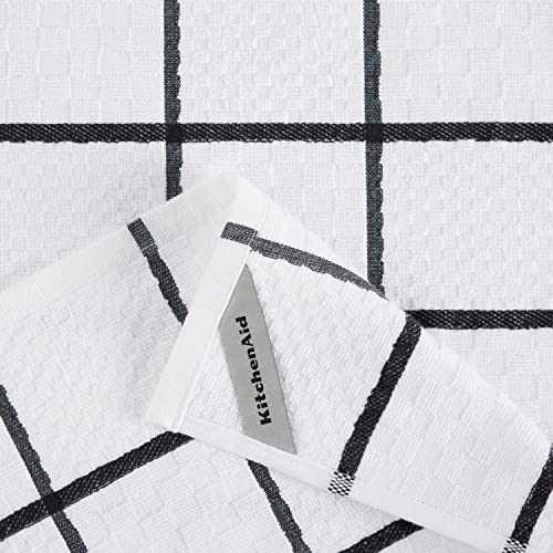 Quilted Cotton Terry Cloth Oven Mitt (Matte Black)