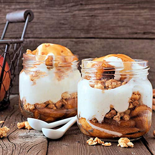 30 Pack Mason Jars 8 oz (8oz - Split Black Lid)
